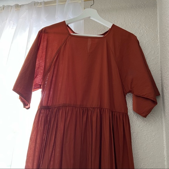 Christy Dawn Theo Dress in Rust - Picture 3 of 6